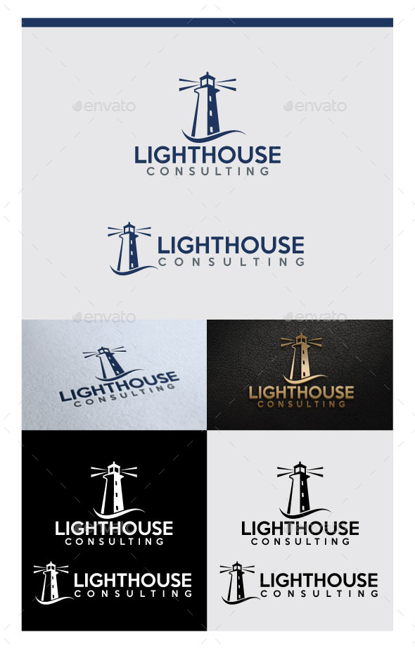 Lighthouse Logo Design - Abstract Logo Templates