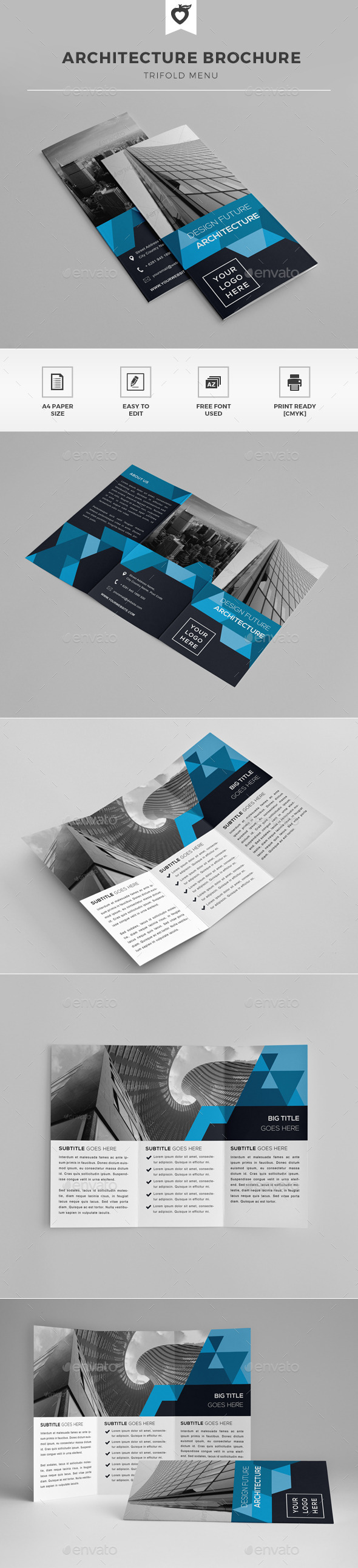 Architecture Trifold Brochure - Corporate Brochures