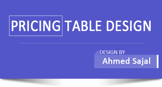 Pricing Table Design