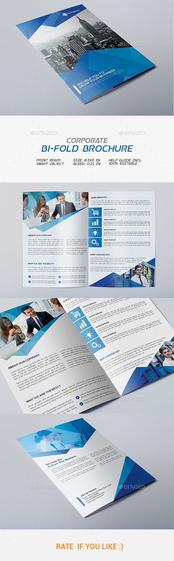 Corporate Bi-fold Brochure - Corporate Brochures