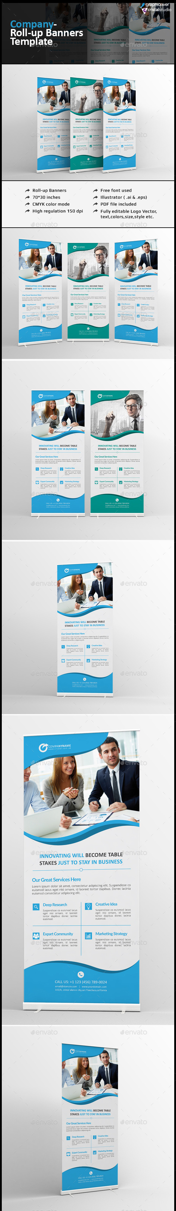 Roll-up Banner - Signage Print Templates