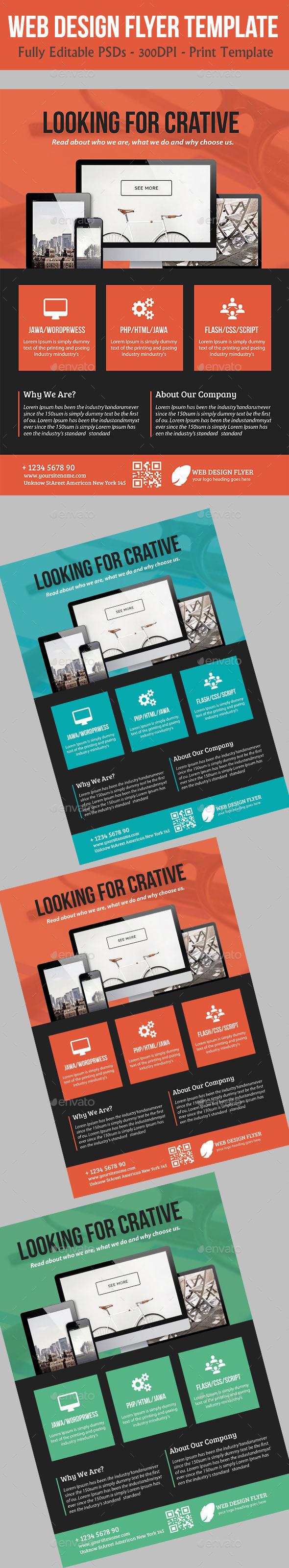 Web Design Flyer Temp - Commerce Flyers