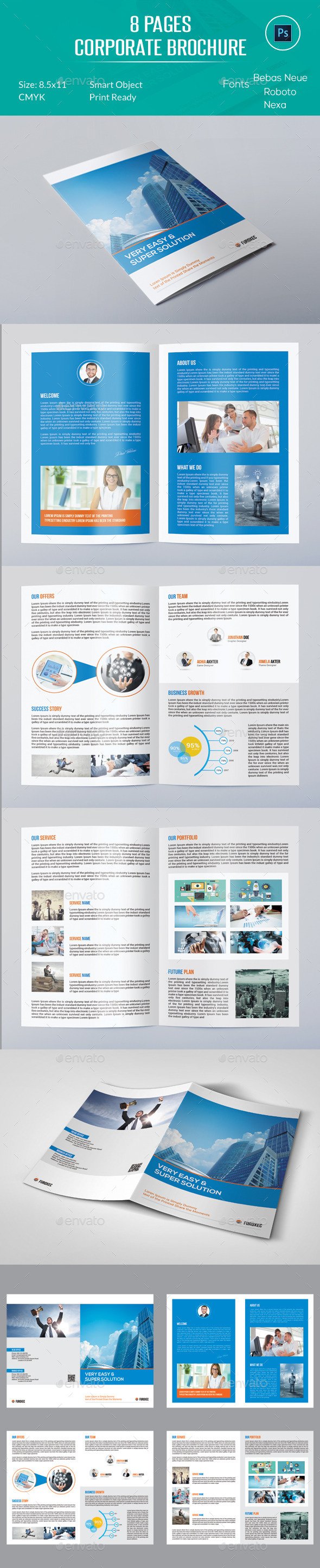 8 Pages Corporate Brochure - Corporate Brochures