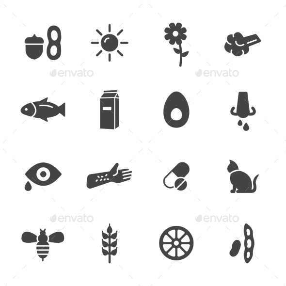 Allergy Icons Allergy Icons