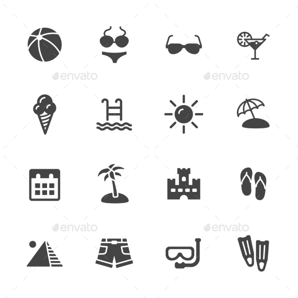 Summer Icons - Seasonal Icons