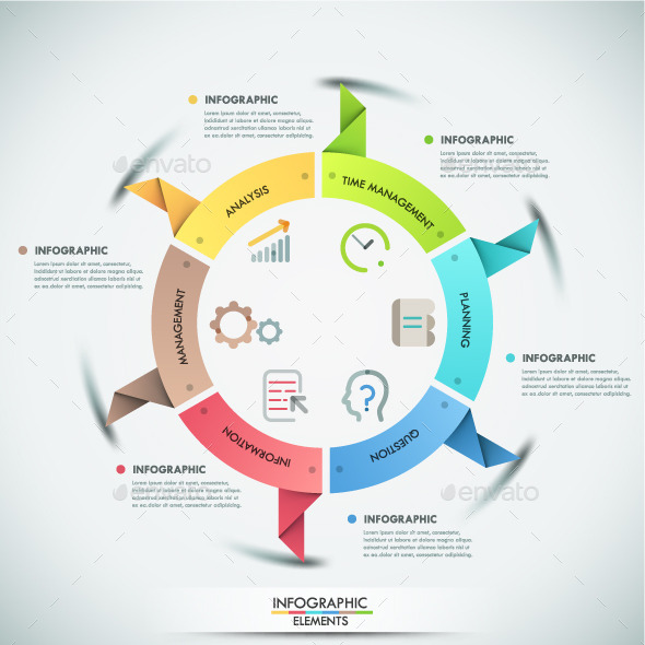 Modern Infographic Paper Template - Infographics