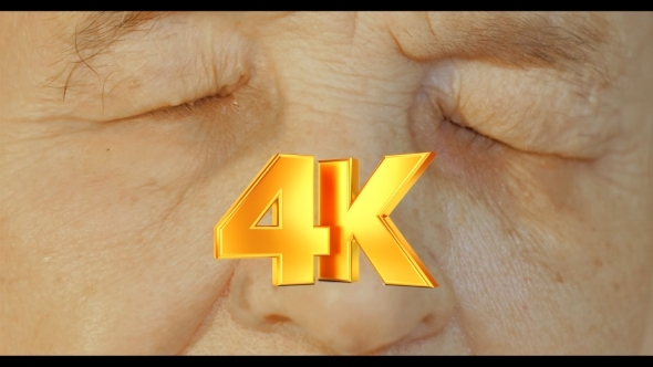 Elderly Womans Face With Tired Expression alt