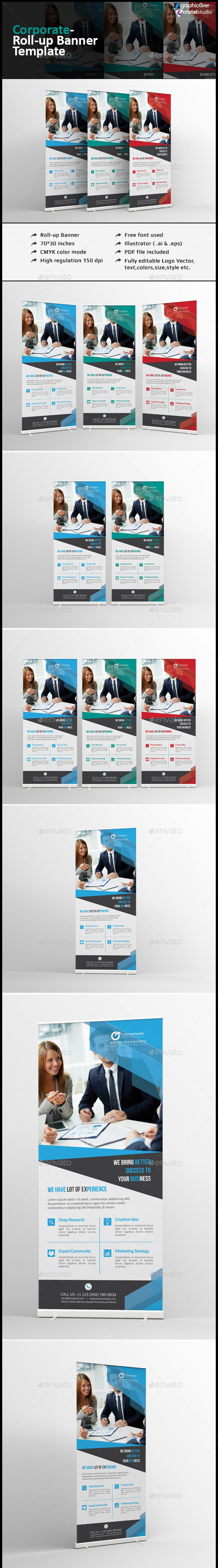Corporate Roll-up Banner - Signage Print Templates