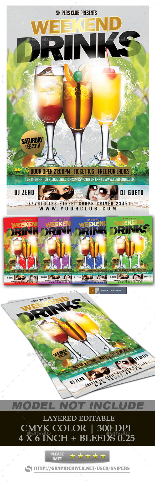 Drink Party - Events Flyers