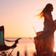 Happy Girl At Sunrise - VideoHive Item for Sale