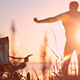 Man Stands At Sunrise - VideoHive Item for Sale