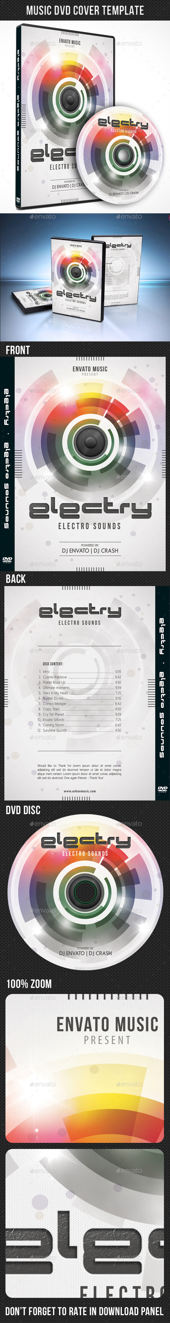 Music DVD Cover Template V10 - CD & DVD Artwork Print Templates