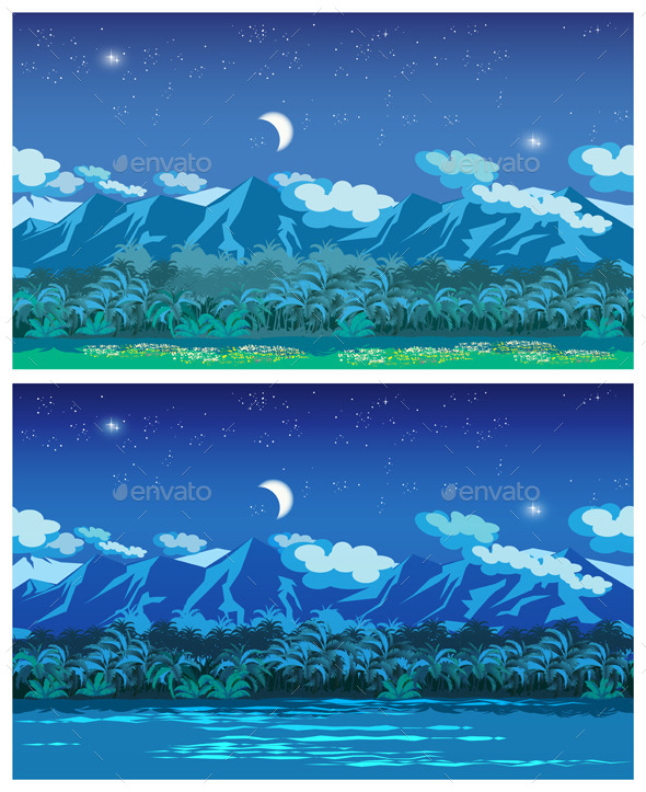 Night Jungle - Landscapes Nature