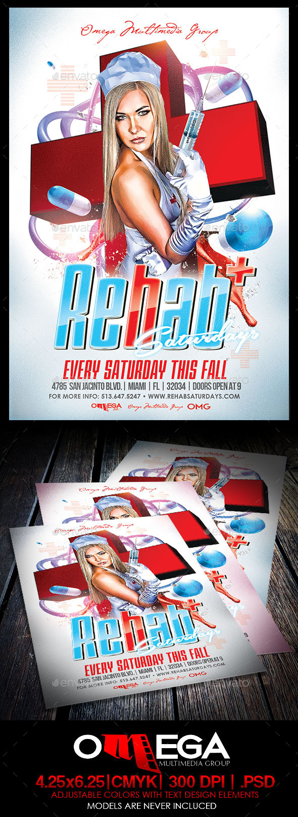 Rehab Saturdays - Events Flyers