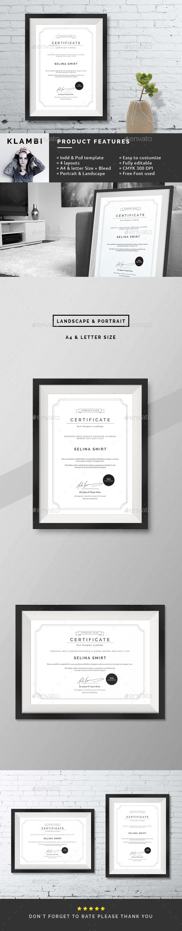Clean Certificates - Certificates Stationery