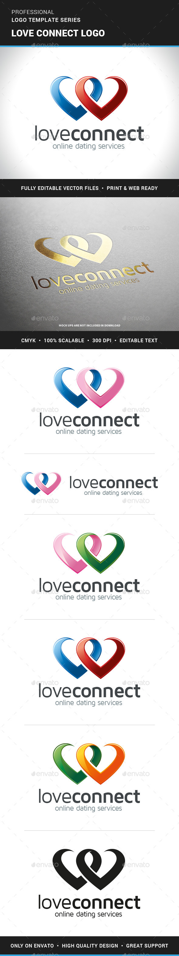 Love Connect Logo Template - Symbols Logo Templates