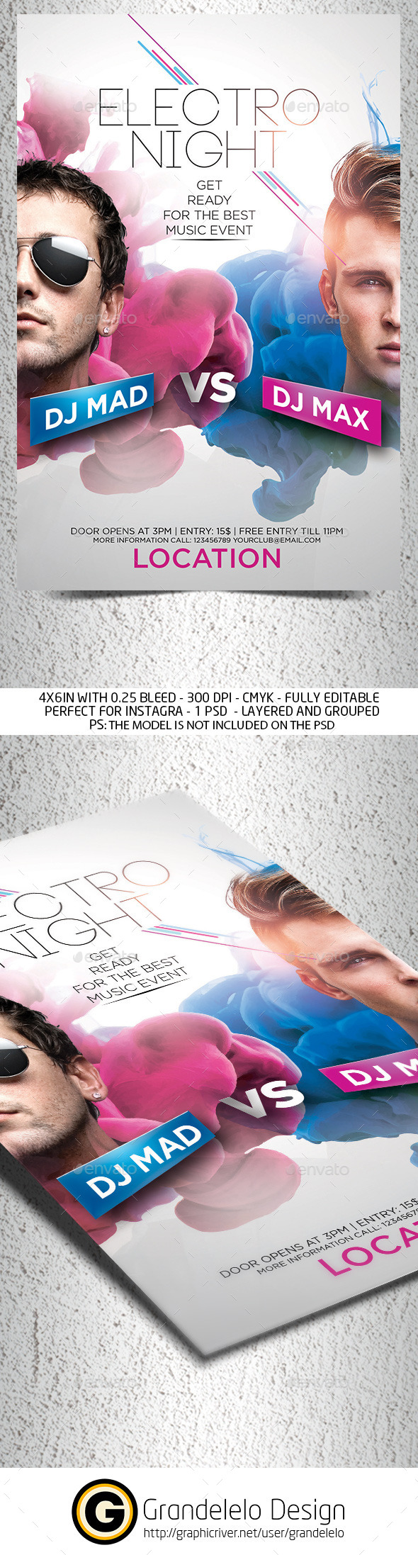 Dj Battle Party Flyer Template - Clubs & Parties Events