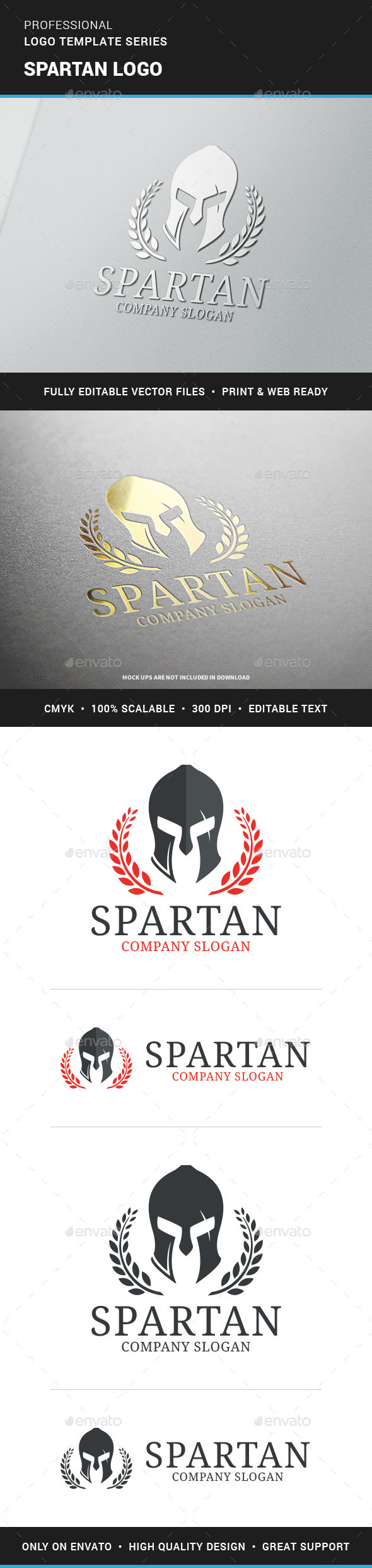 Spartan Logo Template - Objects Logo Templates