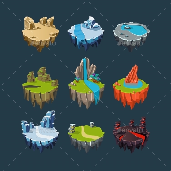 Isometric Islands Elements for Games Isometric Islands Elements for Games