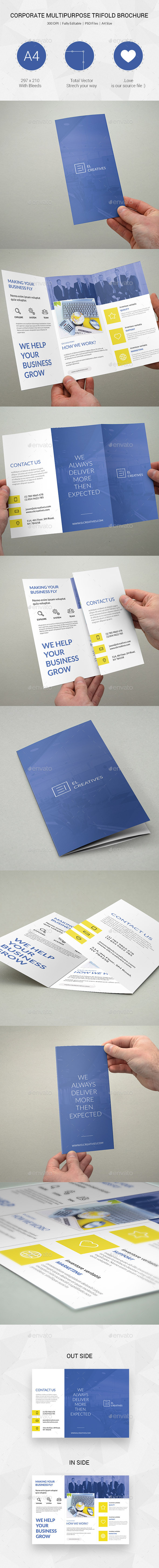 Corproate Multipurpose Trifold Brochure - 15 - Corporate Brochures