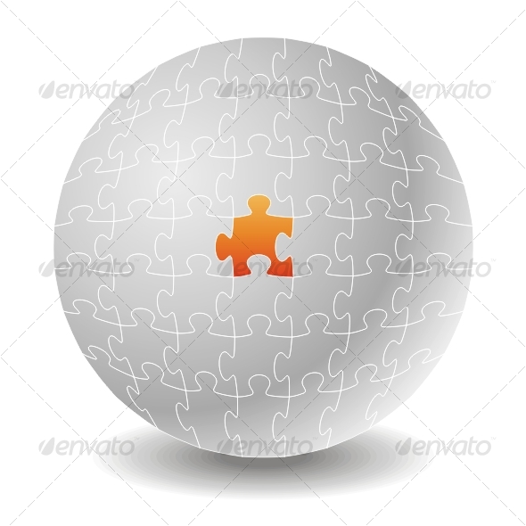 Chosen puzzle. Concepts - Backgrounds Decorative