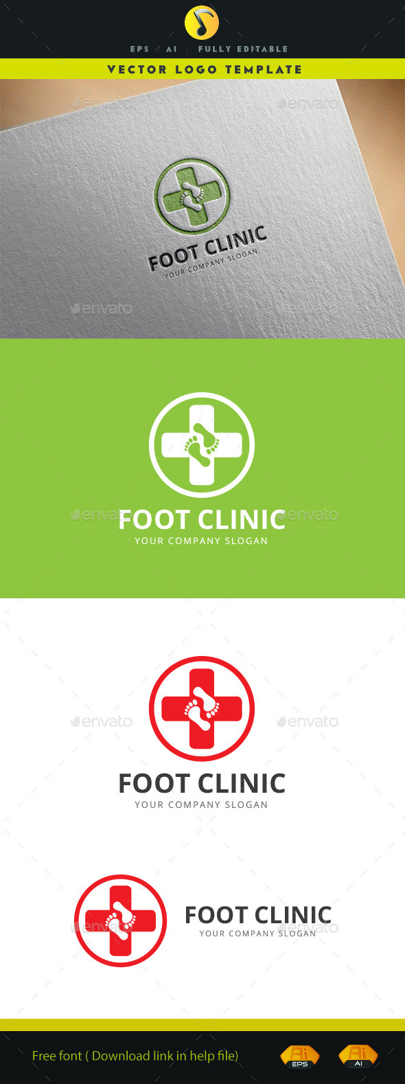 Foot Clinic Logo - Symbols Logo Templates
