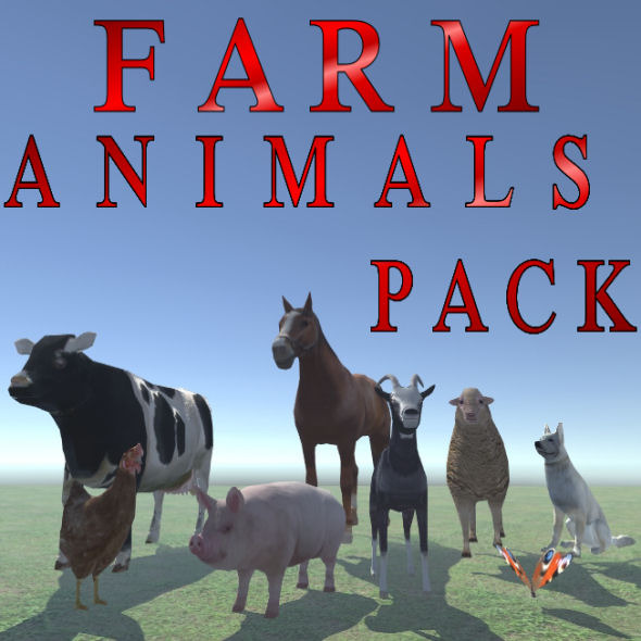 Farm Animals Pack Low Poly Farm Animals Pack Low Poly