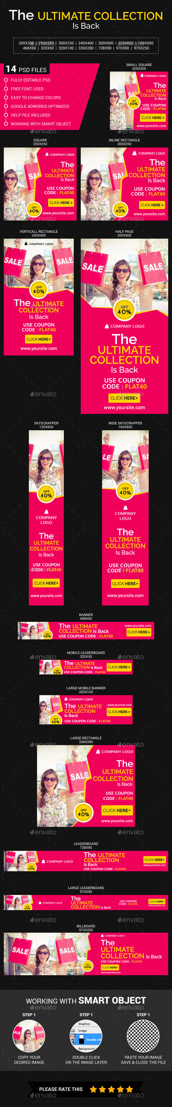 Fashion Sale - Banners & Ads Web Elements