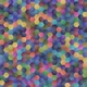 Rainbow Hexagon Mosaic Metal Tiles Abstract Geometric Pattern Design - 4K - VideoHive Item for Sale