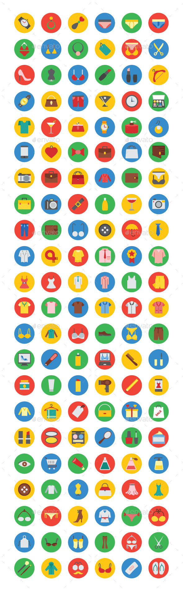 125+ Fashion Vector Icons - Icons