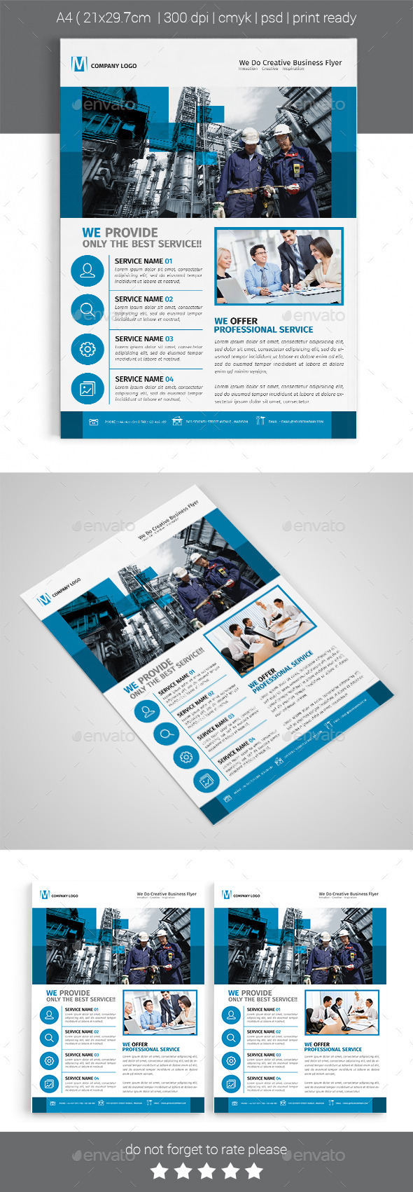A4 Corporate Business Flyer Template Vol 06 - Corporate Flyers
