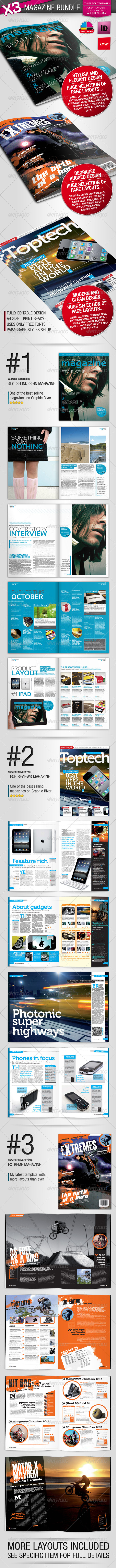 Magazine Template Bundle - Magazines Print Templates