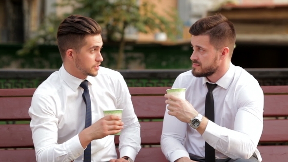 Two Businessmen On a Break Two Businessmen On a Break