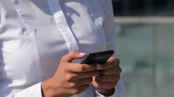 Beautiful Business Lady Using Cellphone Beautiful Business Lady Using Cellphone
