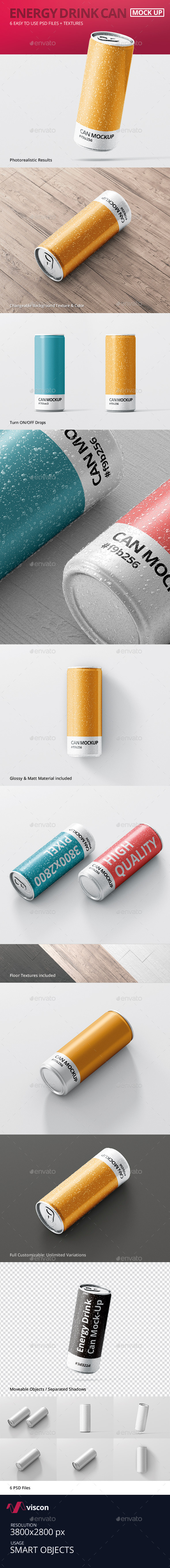 Energy Drink Can Mock-Up Energy Drink Can Mock-Up