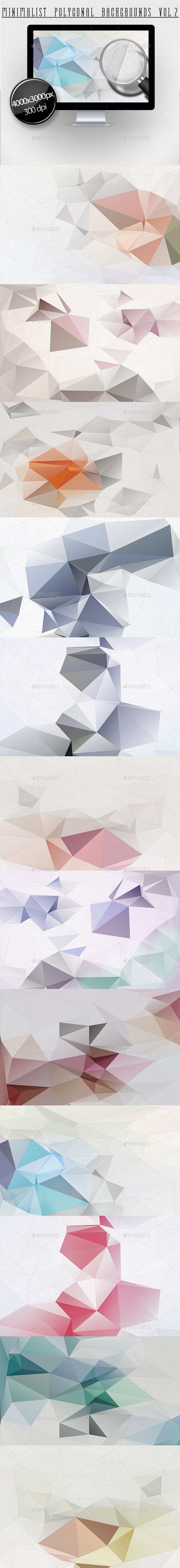 Minimalist Polygonal Backgrounds Vol.2 Minimalist Polygonal Backgrounds Vol.2