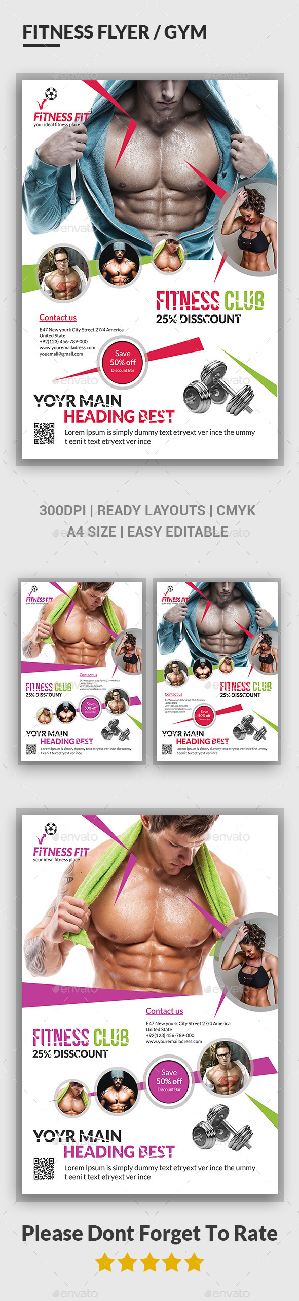 Fitness Flyer - Gym Flyer - Corporate Flyers