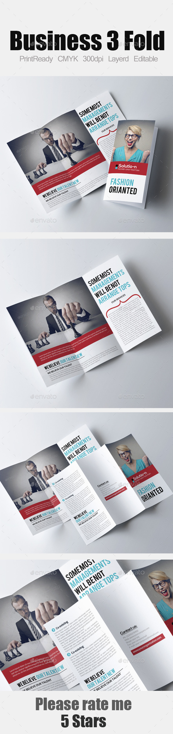 Tri Fold Business Brochure - Corporate Brochures