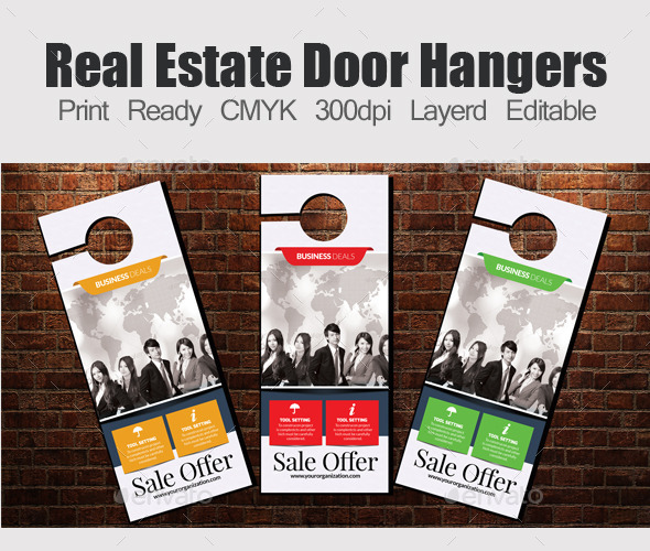 Corporate Door Hangers Template - Corporate Brochures