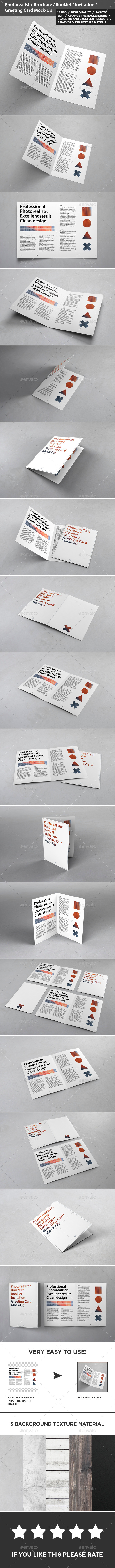 Brochure / Invitation / Greeting Card Mock-Up