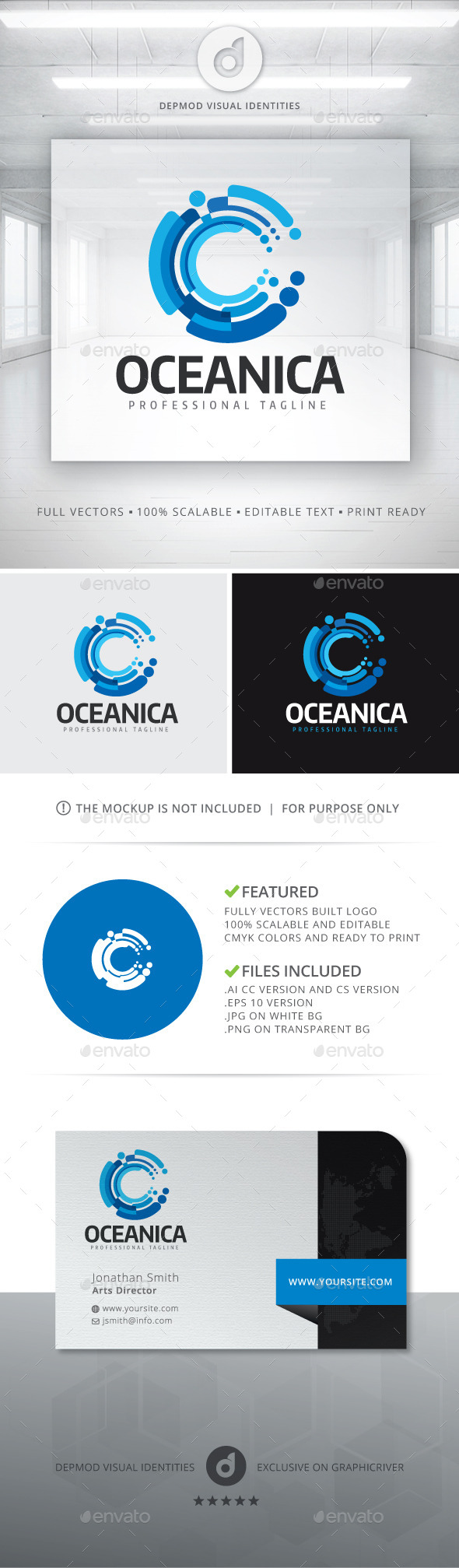 Oceanica Logo - Abstract Logo Templates