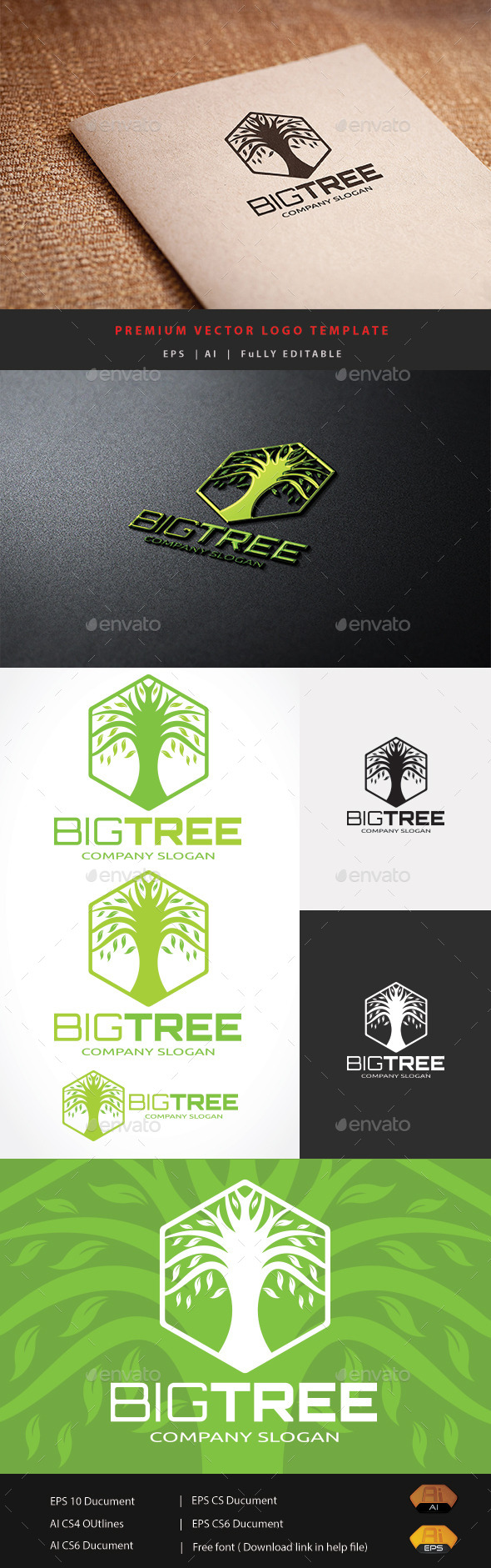 Big Tree Logo - Nature Logo Templates