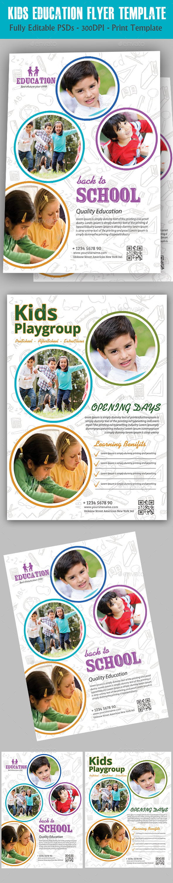 Kids Education Flyer - Flyers Print Templates