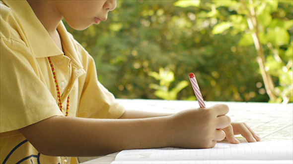 Young Boy Doing Homework 03 Young Boy Doing Homework 03