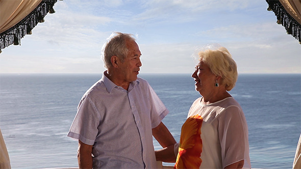 Senior Couple Enjoying Their Summer Vacation Senior Couple Enjoying Their Summer Vacation