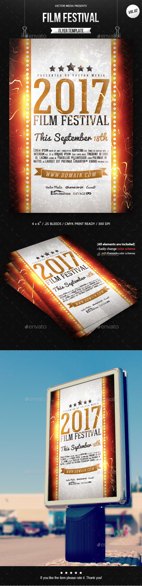 Film Festival Brochure Template