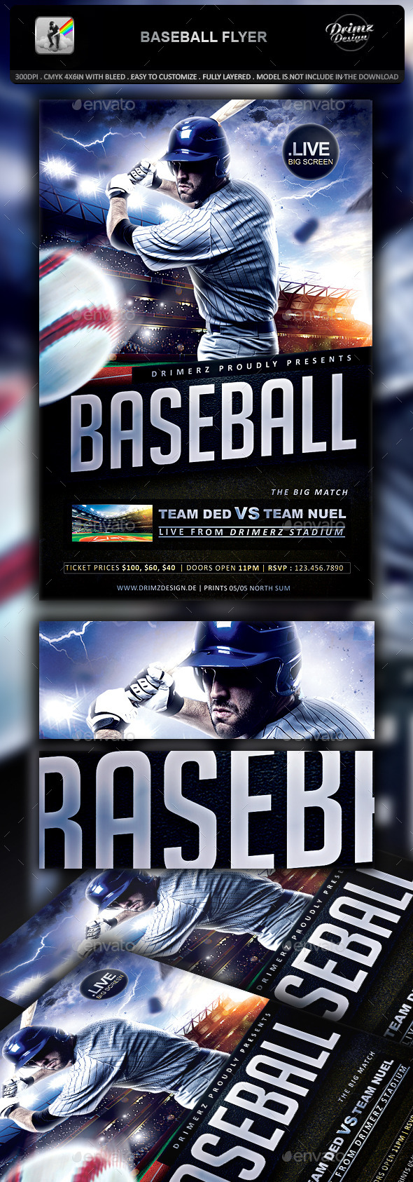 Baseball Flyer - Sports Events