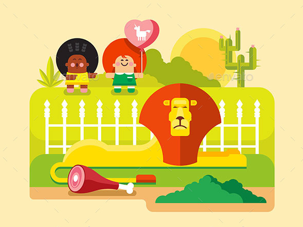 Lion Zoo - Animals Characters