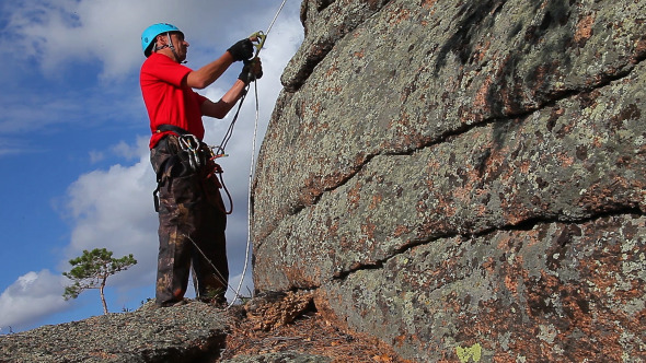  Climber On The Cliff