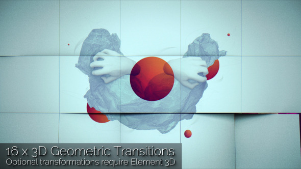 3D Geometric Transitions - VideoHive 12402942